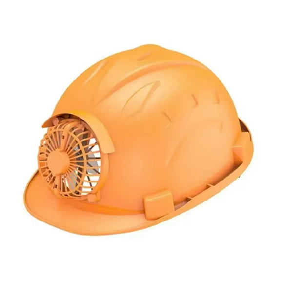 Solar Hard Hat with Fan Built-in Air Conditioner Refrigeration Site Helmet Summer Sun Protection Charging Cooling,1 * Safety Helmet,Yellow