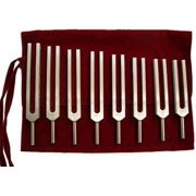 Solar Harmonic Spectrum Tuning Fork Kit With Velvet Pouch