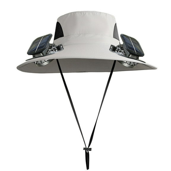 Solar Hat with Fan,Solar Hat with Built in Fan for Women,Wide Brim Solar Fan Hat,Hat with Fans Solar Power for Men Women,Solar & USB Charging Sombrero Ventilador Solar