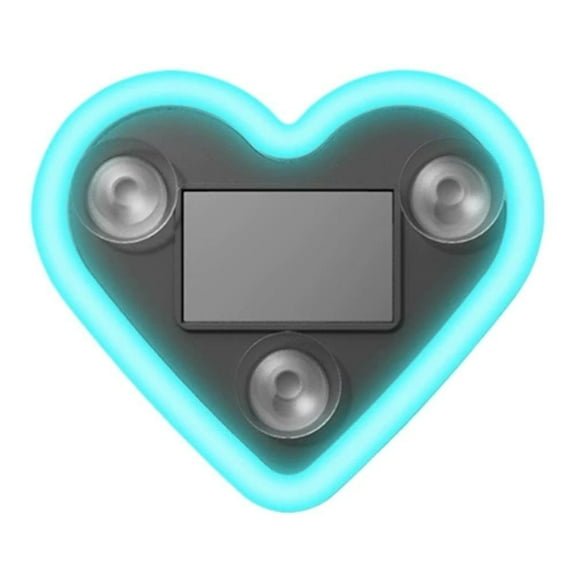 Solar Heart LED Car Ambient Light Waterproof Decoration Romantic Lighting Night Illumination Vehicle Decor