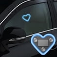 thumbnail image 1 of Solar Heart Light Car Window LED Light Solar Powered Decoration Heart Shape Ambient Light Multiple Colors Waterproof for Car Window Home Patio Garden Outdoor Decor Romantic Atmosphere, 1 of 7