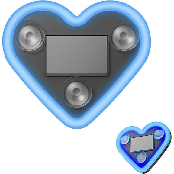 Solar Heart-Shaped Ambient Light – Ip65 Waterproof Led Neon Car Decoration – Auto Day-Charge, Night-Light with Multiple Colors & Modes Romantic Car, Interior Decor