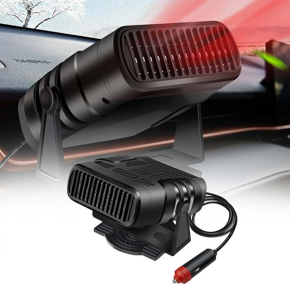 Solar Powered Car Heater Portable Windshield 360° Rotatable Vehicle Heating System with Patch Cord