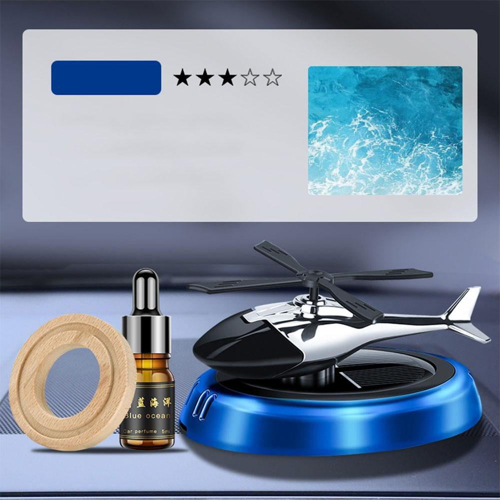 Solar Helicopter Air Freshener Car Aircraft Aromatherapy Diffuser