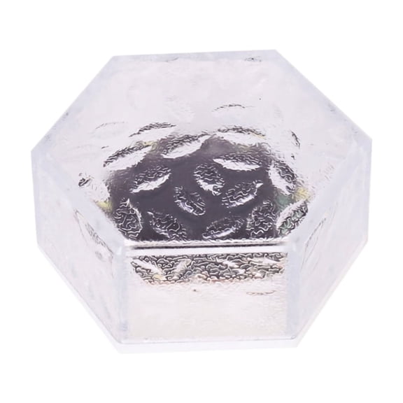 Solar Hexagon Stone Path Lights Outdoor – Crystal Brick Lights,Waterproof LED Landscape Lighting for Garden Walkway Decor