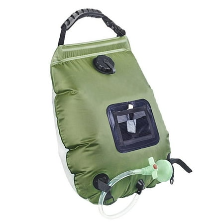 Solar Hiking Camping Sun-Powered Heated Bathing Water Pack With Pipe