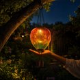 thumbnail image 1 of Solar Hot Air Balloon Hanging Light for Garden and Patio, Waterproof LED Lantern for Tree and Pergola, Floral Relief Accent for Balcony, Auto On/Off Outdoor Illumination, Unique Holiday Decor, 1 of 5
