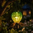 thumbnail image 1 of Solar Hot Air Balloon Hanging Light for Garden and Patio, Waterproof LED Lantern for Tree and Pergola, Floral Relief Accent for Balcony, Auto On/Off Outdoor Illumination, Unique Holiday Decor, 1 of 6