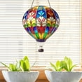 thumbnail image 1 of Solar Hot Air Balloon Lantern with Flame Pathway Flickering Flame Light Decorative Weather-Resistant Hangable Lantern for Yard Porch Patio Wedding Birthday Halloween Christmas pretty good, 1 of 4