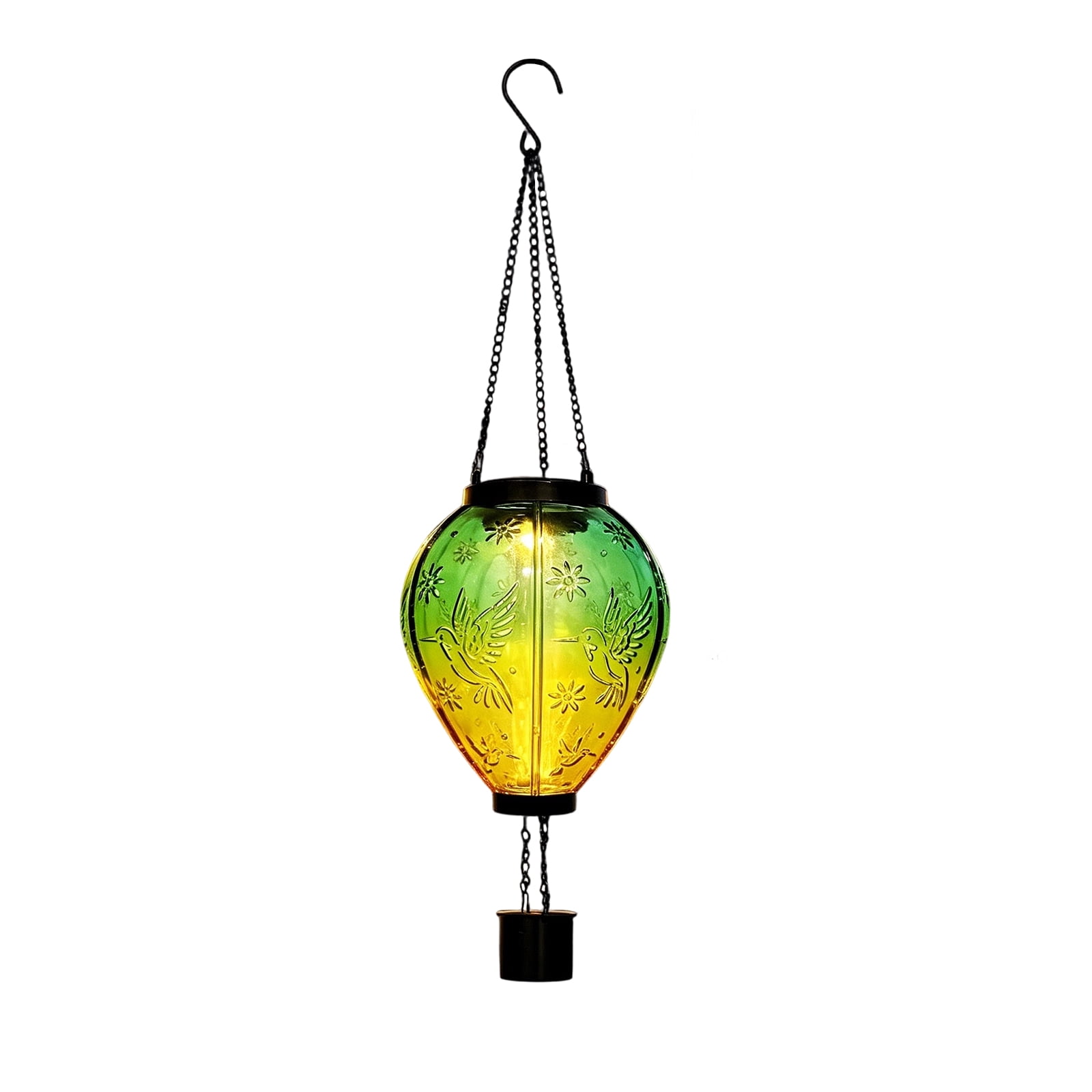 Solar Hot Air Balloon Lantern, Waterproof Hanging Solar Lights Outdoor, Dusk to Dawn Garden Decor for Patio Yard Porch, Weatherproof Balloon Decor