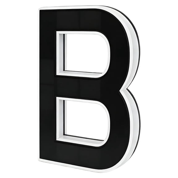 Solar House Letters For Outside, 2026 New Solar Lighted House Letters, Led Illuminated Address Plaque With Auto On/Off, Ip44 Waterproof Solar Address Sign, Easy Wall Mount For Home (Letters B)