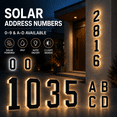 thumbnail image 1 of Solar House Number Light for Outside, 7.8-Inch LED Lighted Address Number Sign, 2000mAh Battery, IP67 Waterproof, Warm & Cool White, Auto Dusk-to-Dawn, 1 of 11