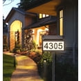 thumbnail image 1 of Solar House Number Sign, LED Illuminated Outdoor Plaque with Smart Control, 3-Color in 1 Solar Powered Light with Stakes for in Ground for Outside Home, Yard, Street, 1 of 11