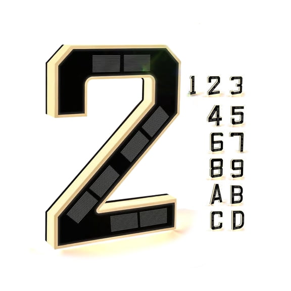 Solar House Numbers For Outside, 9 Inch Solar Powered House Numbers, Waterproof Led Address Light, No Wiring
