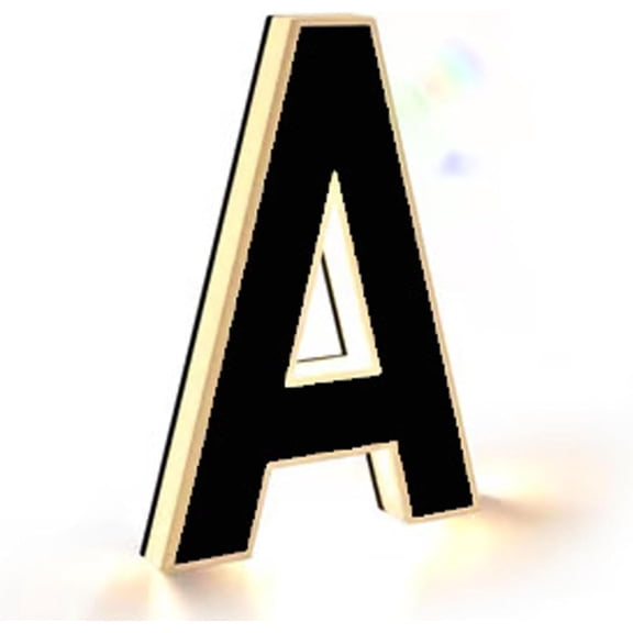 Solar House Numbers & Letters - DIY Illuminated Address Sign Kit, Waterproof Solar Powered Light for Outdoor Home Identification