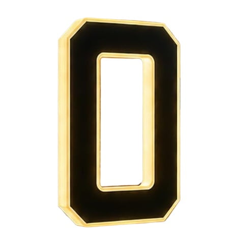 Solar House Numbers for Outside, LED Light Up Solar Address Numbers, IP65 Waterproof, Auto On/Off, No-Drill Adhesive or Screw Mount, for House, Yard, Fence, Garage (2, 4.7 inch)
