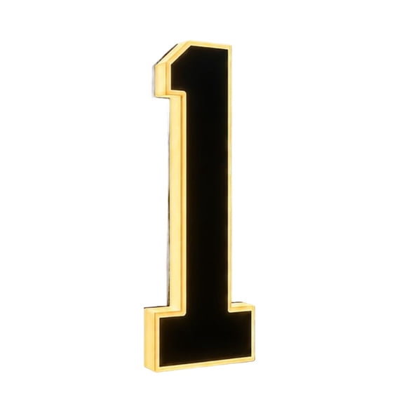 Solar House Numbers for Outside, LED Light Up Solar Address Numbers, IP65 Waterproof, Auto On/Off, No-Drill Adhesive or Screw Mount, for House, Yard, Fence, Garage (2, 4.7 inch)
