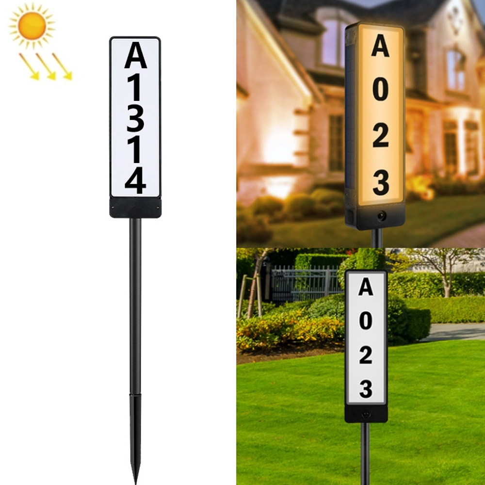 Solar House Numbers for Outside,Waterproof Solar Lighted Address Sign