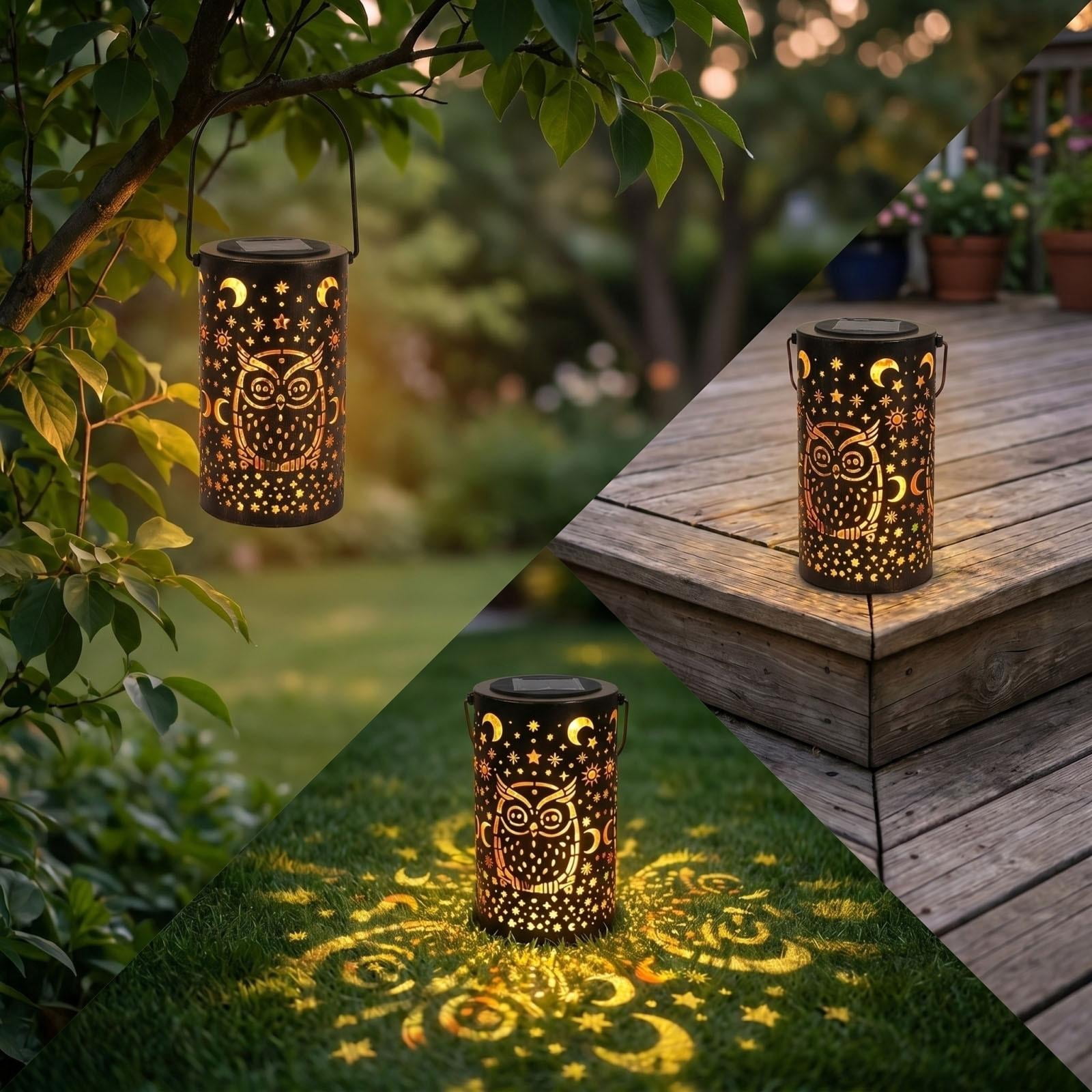 Solar Humming Bird Feeder IP65 With Solar Light Feeder Outdoor Waterproof Iron Hollow Decoration Gift Garden Light for Outdoors Hanging
