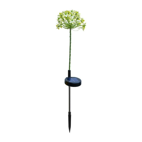 Solar Hundred Flower Light Border LED Light Ground Plug Lamp Outdoor Waterproof Simulation Garden (Yellow)