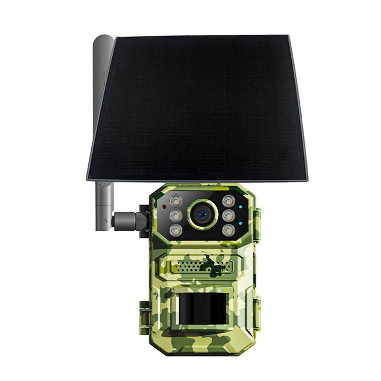 Solar Hunting Trail Camera 1080P 940Nm Infrared Night Vision Motion Activated Trigger Security Cam,1 * Solar Camera(European version 4G),As Shown