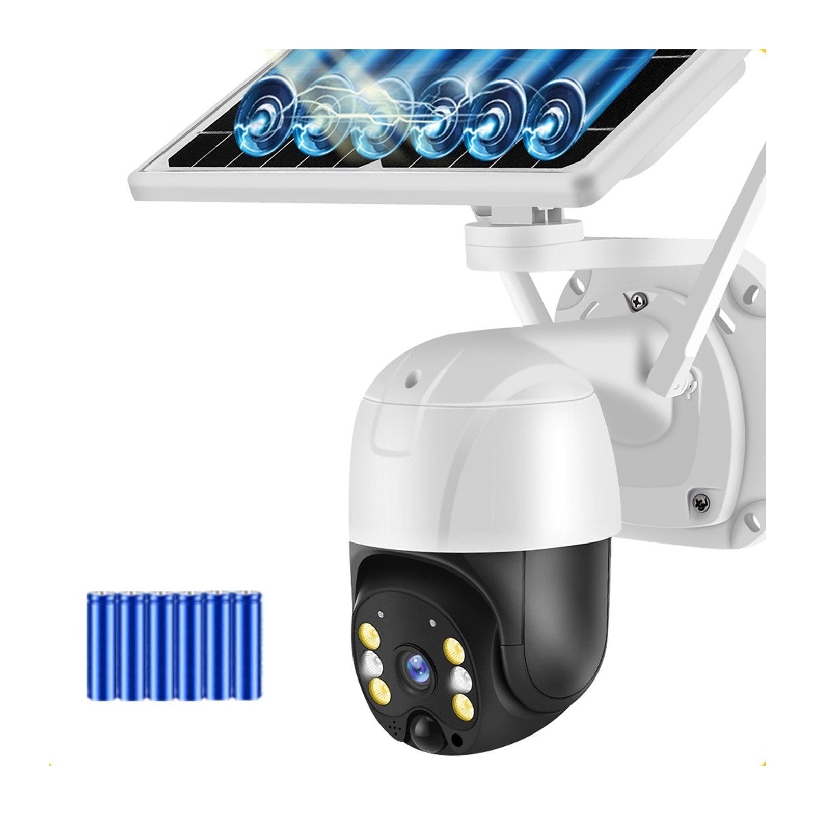 Solar IP Camera 3MP 4G Video Surveillance Outdoor Battery CCTV Security Camera Two Way Audio 360