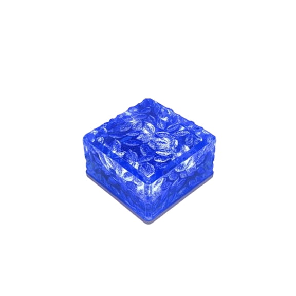 Solar Ice Cube Light, Blue 6 LED Solar Path Light, Waterproof Landscape Glow Decor