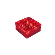 Solar Ice Cube Light, Red 6 LED Solar Path Light, Waterproof Holiday Outdoor Accent