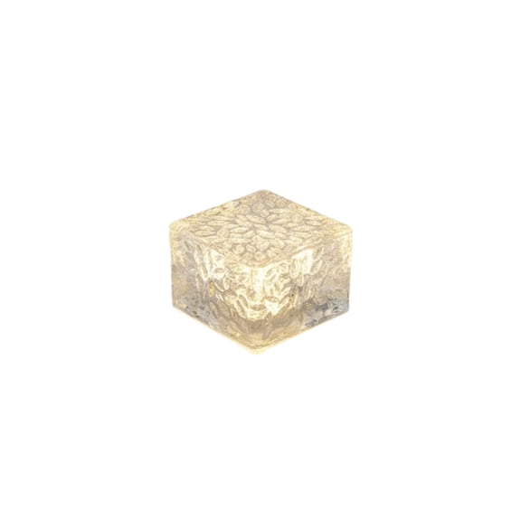 Solar Ice Cube Light, Warm White 4 LED Solar Path Light, Waterproof Glow Accent