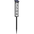 thumbnail image 1 of Solar Illuminated LED Lighted Address Sign, House Numbers for Outside Yard Home, Numbers Plaque Outdoor Waterproof by Kme, Black, 1 of 5