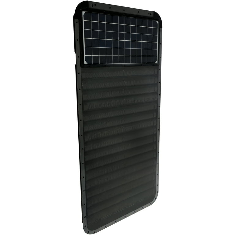 Solar-Infra Black 20W Solar Speed Air Space Heater for 150 sq ft