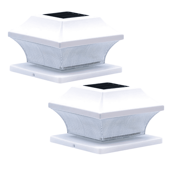 Solar Post Cap Lights Outdoor, 20 Lumen LED, Waterproof Fence & Deck Lighting