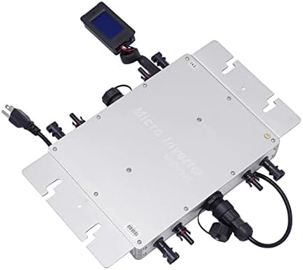 Solar  Inverter 1200W MPPT Grid Tie Pure Sine Wave DC to AC LCD Waterproof,  Solar Panel Smart Inverter Pure Sine Wave MPPT Grid Tie Inversor New$$Garden &