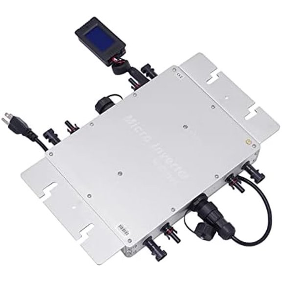 Solar  Inverter 1200W MPPT Grid Tie Pure Sine Wave DC to AC LCD Waterproof,  Solar Panel Smart Inverter Pure Sine Wave MPPT Grid Tie Inversor New$$Garden &