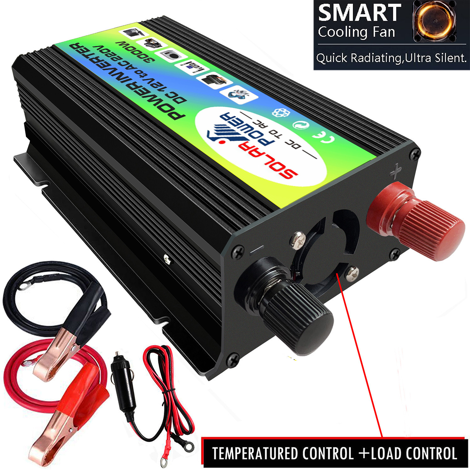 Solar Inverter 3000W Peak Voltage Transformer Converter DC 12V To AC