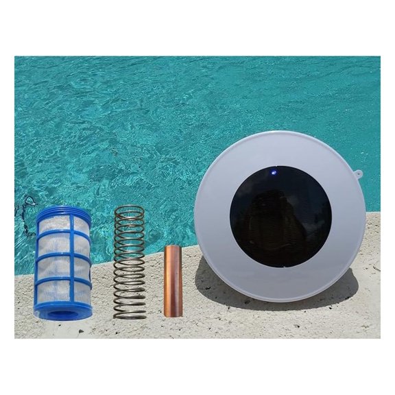 Solar Ionizer with LED (ON if Unit Works) | 100% Water Proof | Maintenance Free | Self Cleaning Anode | No Wing-Screw Design