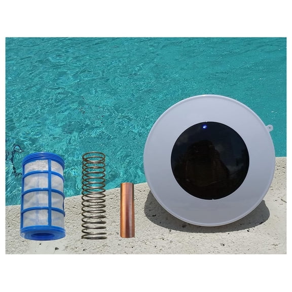 Solar Ionizer with LED (ON if Unit Works) | 100% Water Proof | Maintenance | Self Cleaning Anode | No Wing-Screw Design
