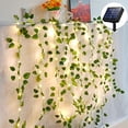 thumbnail image 1 of Solar Ivy String Lights Outdoor, Waterproof 33 FT 100 LED Ivy Fairy Lights Hanging Artificial Ivy Leaf Plants Vine Garland for Wall Party Wedding Room Home Kitchen Decor (Love heart Shape), 1 of 13