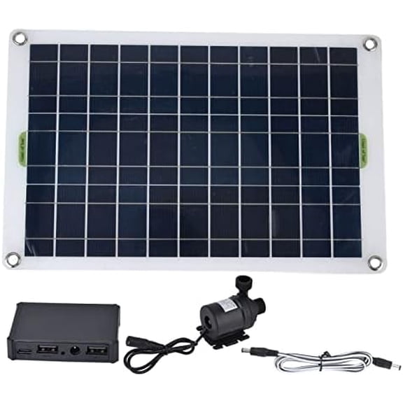 Solar Kit, 800L h Solar Powered Submersible Pump with 50W 12V Solar Panel, Ideal for Small Pond, Garden, Pool, Fish, Birdbath, Hydroponics, Aquaculture$$Garden &