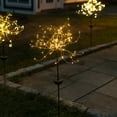 thumbnail image 1 of Solar LED Firework Garden Stake - Warm White Outdoor Decor Light, 1 of 8