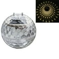 thumbnail image 1 of Solar LED Floating Light Ball - Waterproof IP44 Outdoor Pond Pool Decor - White ABS Plastic - 4.33 Inch Solar Powered Garden Patio Lights - Set of 1, 1 of 9