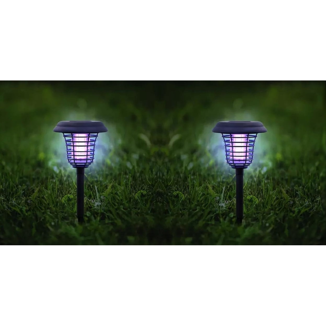 Solar LED Garden Pathway Light with Built-in Bug Zapper