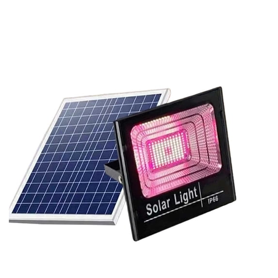 Solar LED Grow Light Full Spectrum Floodlight Plant Growing Light With Remote Waterproof Phytolamp For Indoor Outdoor Plants ,Excellent Full Spectrum