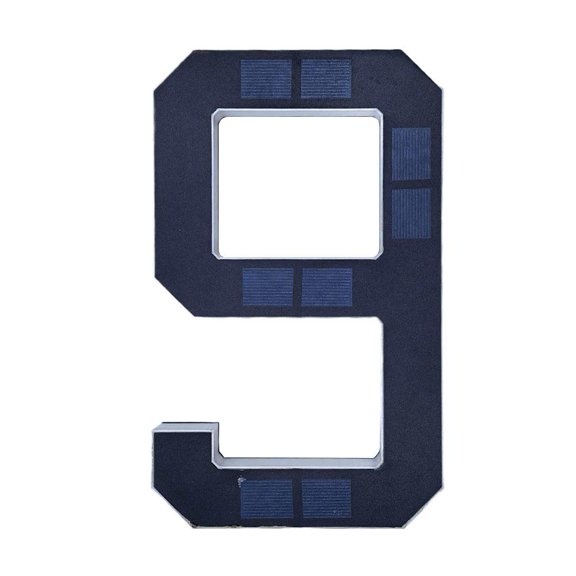 Solar LED House Number Sign, Automatic Illuminated Address Plaque for Nighttime Visibility, Waterproof Solar Door Plaque for Home, Villa & Garage