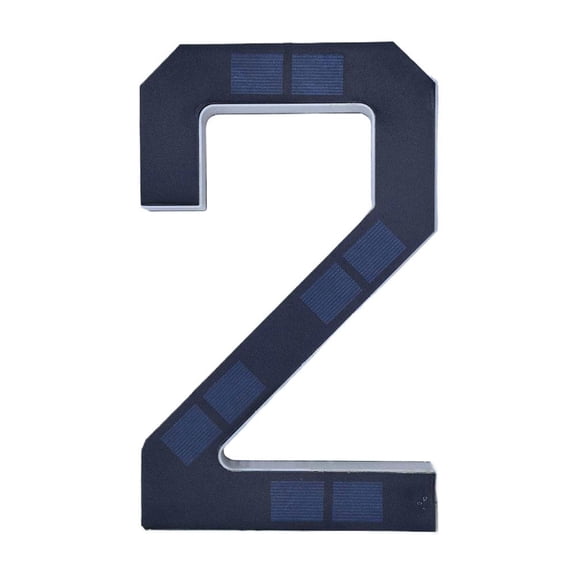 Solar LED House Number Sign, Automatic Illuminated Address Plaque for Nighttime Visibility, Waterproof Solar Door Plaque for Home, Villa & Garage