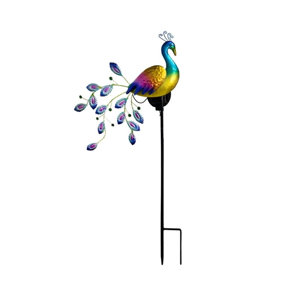 Solar LED Lawn Light Peacock Waterproof Fairy Garden Decor Lamp for Pavilion Yard Landscape Garden Lawn Lights