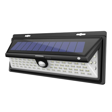 Solar LED Lights, Outdoor Motion Sensor Light Wall Mount 66 LEDs Garden Landscape Spotlight Auto ON/OFF Dusk to Dawn Nightlight Security Lighting for Garage Driveway Patio Yard