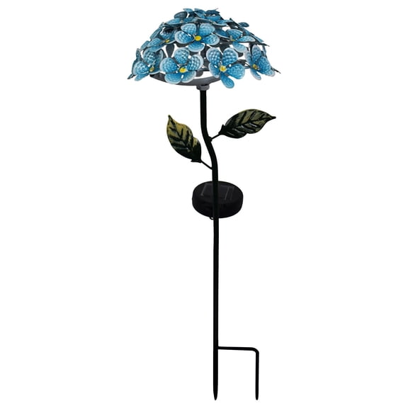 Solar LED Outdoor Garden Simulation Flower,Solar Lights Outdoor for Garden Yard Patio Pathway,Solar Lawns Light Plug in Landscapes Light,Solar Lights for Outdoor Garden Decoration Blue