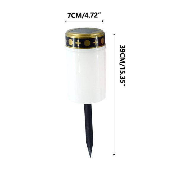 Solar LED Pathway Stake Light Outdoor Camping Decorative Warm Light White 1 Pack