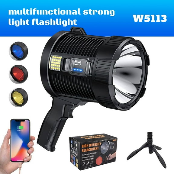 Solar LED Flashlight W5113 - Outdoor, Camping, Emergency